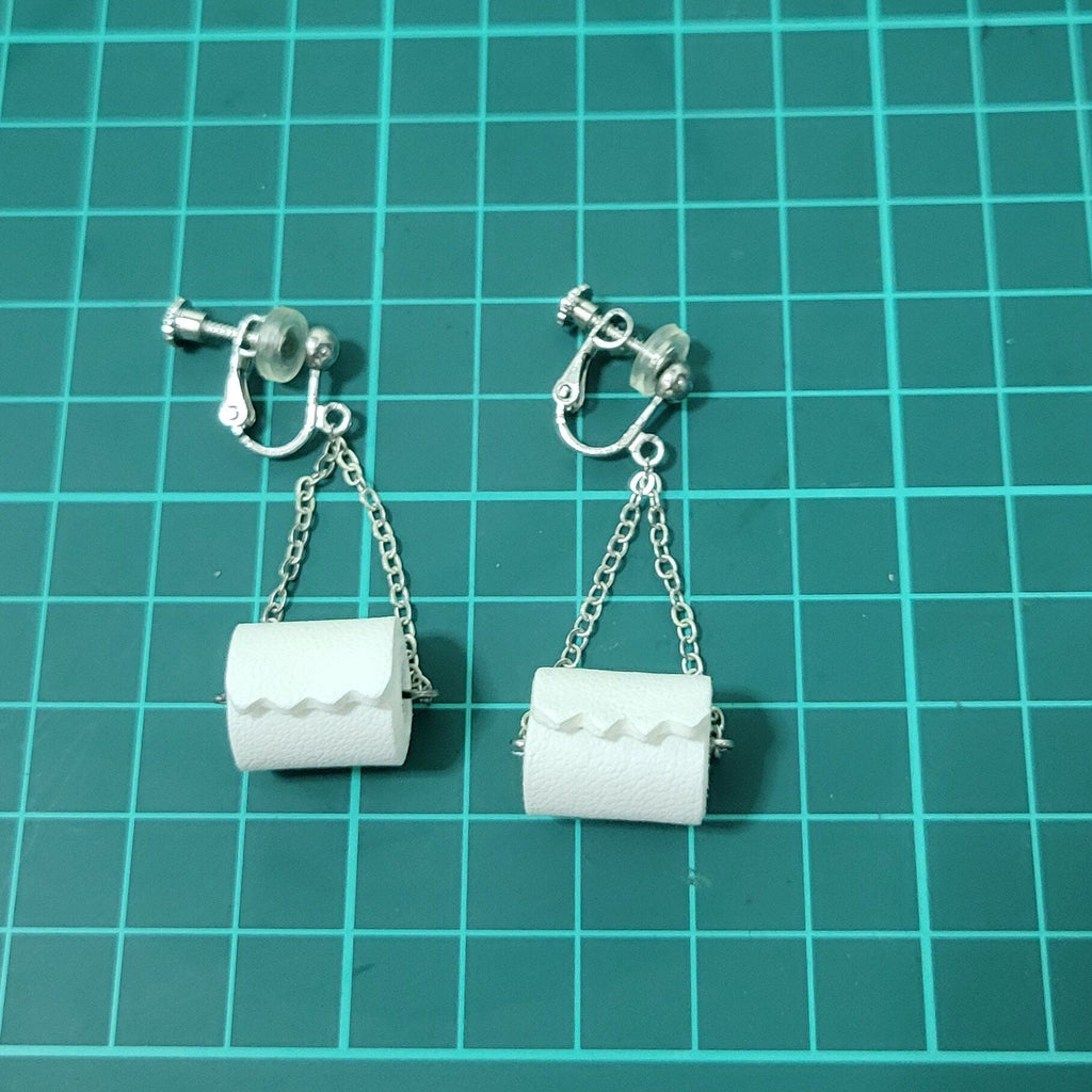 Toilet Paper Roll Earrings