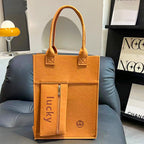 Candy Color Felt Tote Bag