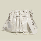 Punk Drawstring Bucket Bag