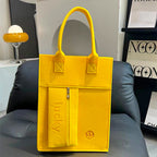 Candy Color Felt Tote Bag