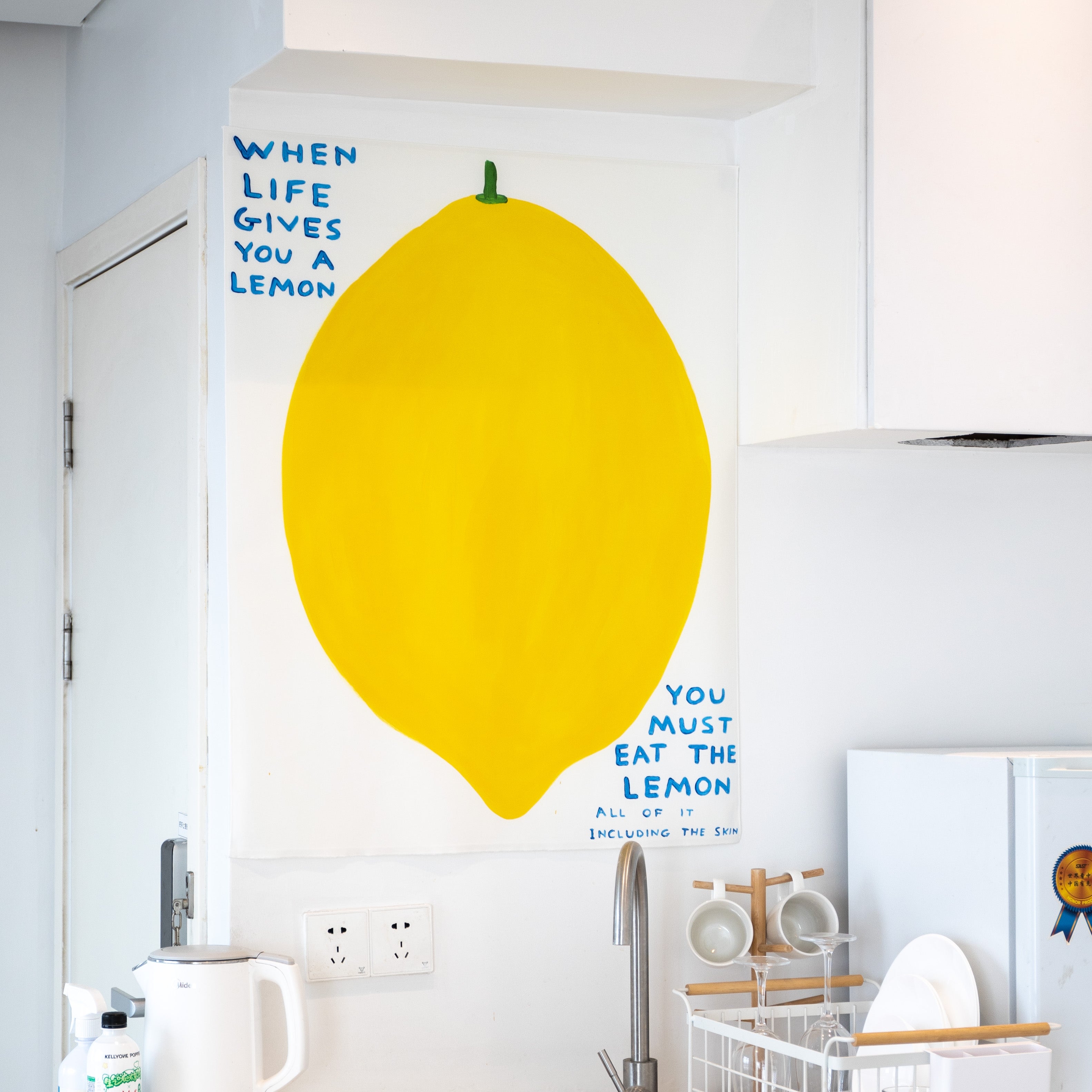 Yellow Life Philosophy Tapestry