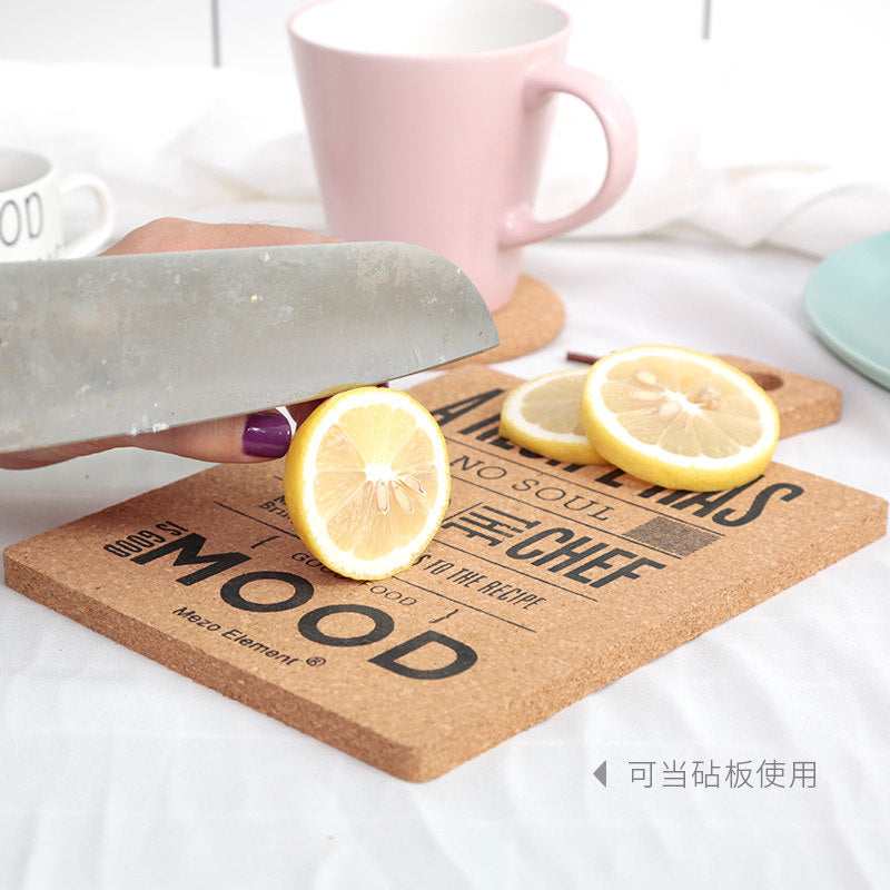 Scandinavian Style Cork Mat For Kitchen