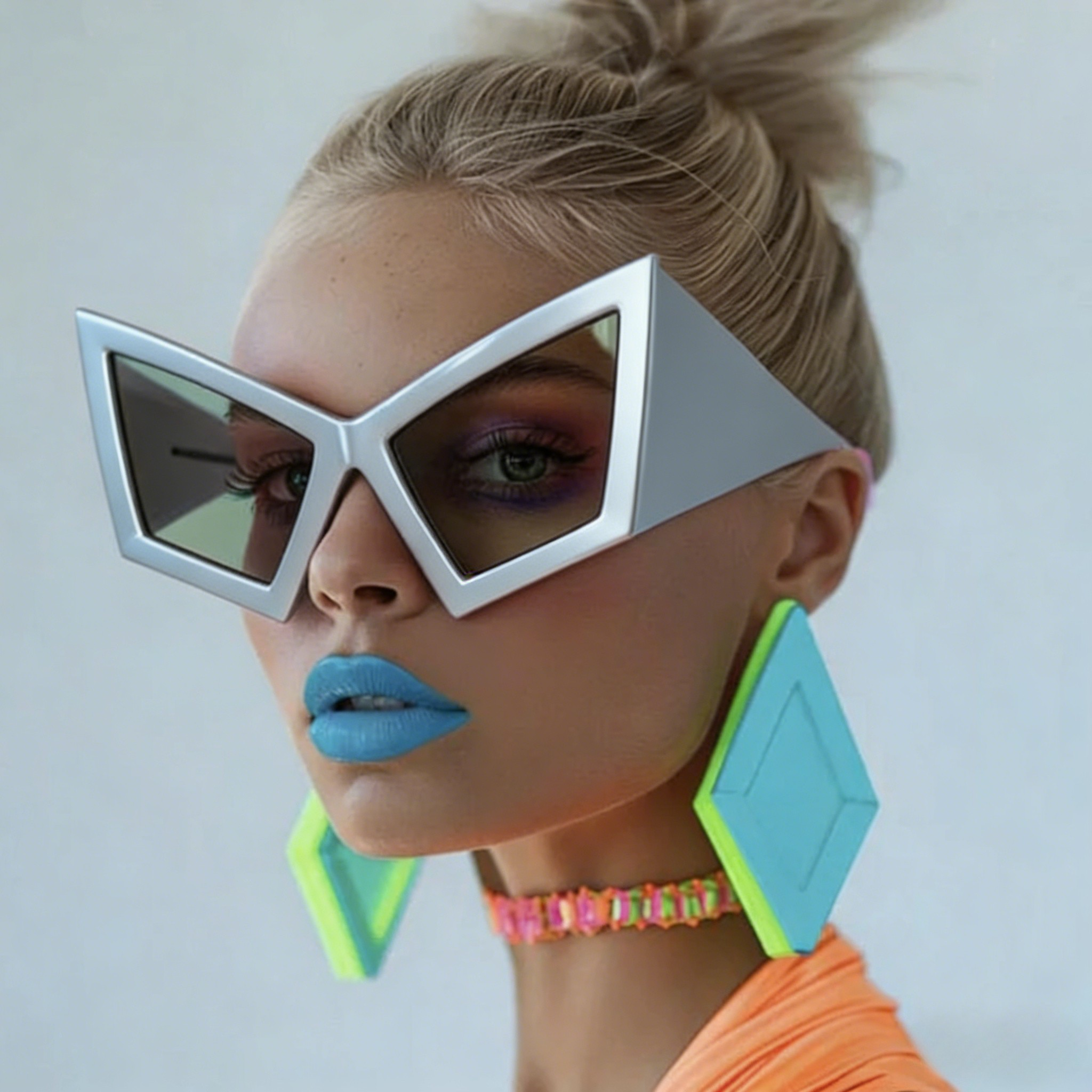 Geometric Oversized Sunglasses