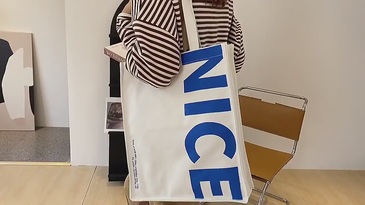 Large Capacity Canvas Casual Tote Bag