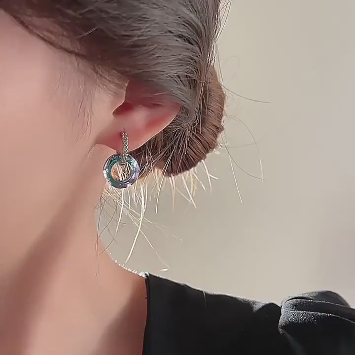 Galaxy Nebula Hoop Earrings